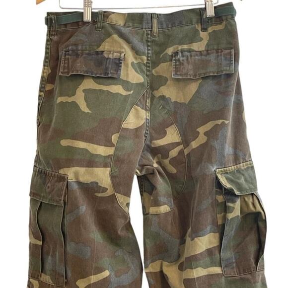 Jet Lag Men's Vintage Cargo Pants Camouflage Military Button Fly Size Medium Y2K - Picture 9 of 10